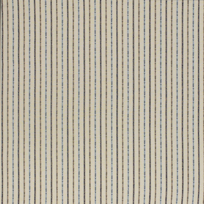 Maya Stripe Indigo Fabric by Porter And Stone