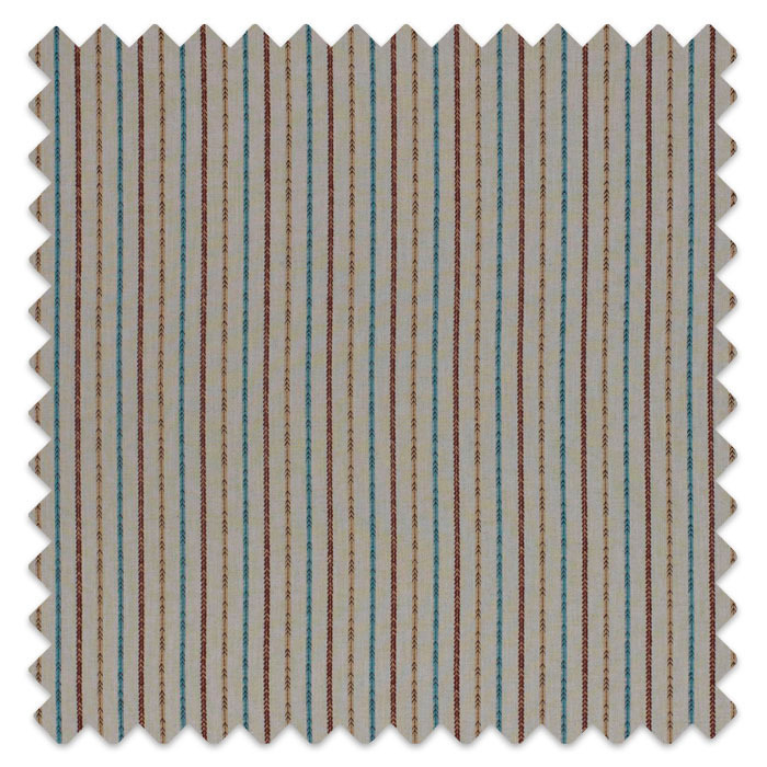 Swatch of Maya Stripe Teal by Porter And Stone