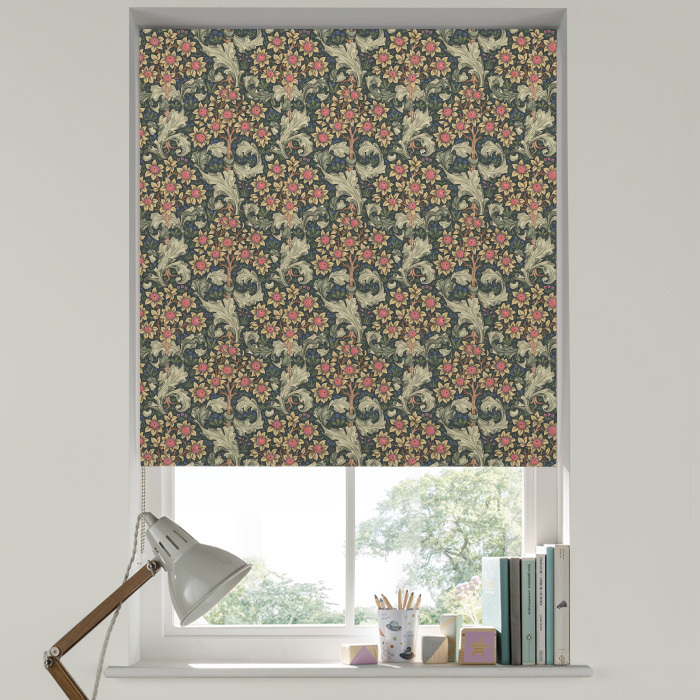 Roman Blind in Orchid Nightshade by William Morris