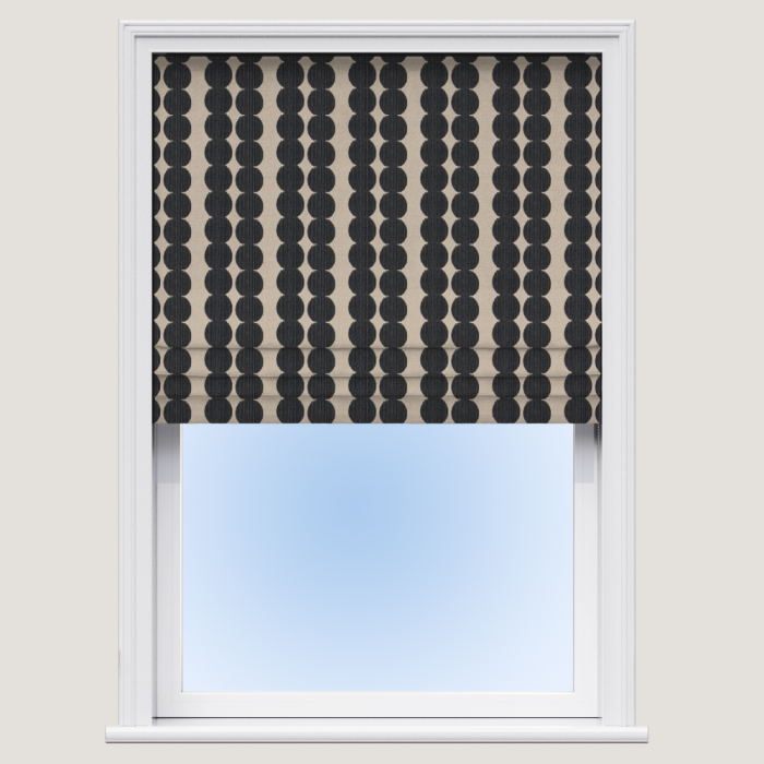 Segments Onyx Roman Blind