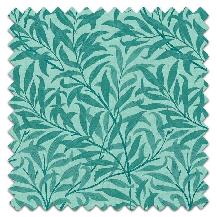 Swatch of Willow Boughs Jacquard Teal