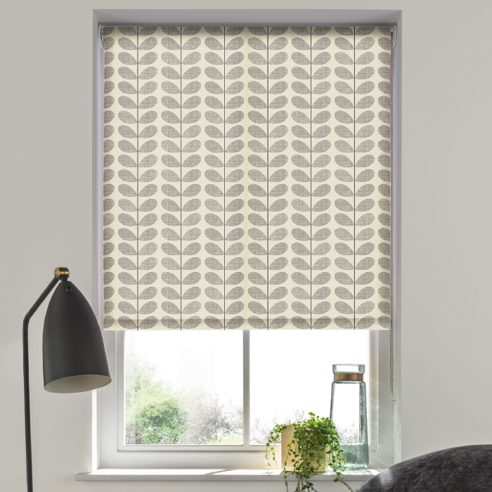 Eve Electric Roller Blind in Scribble Stem Grey