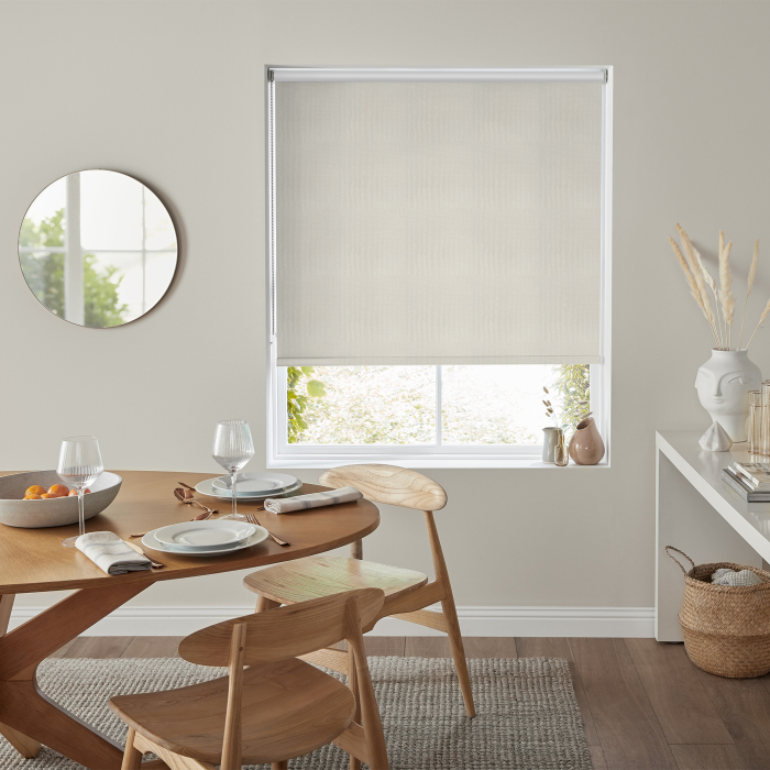 Shimmer Ice Blackout Eve Electric Roller Blind