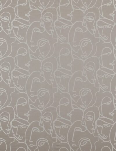 Henri Silver Fabric