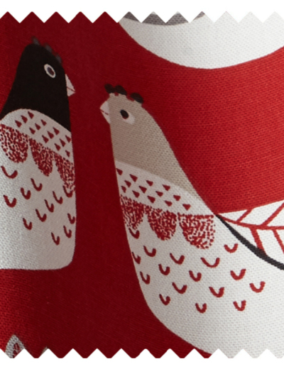 Cluck Cluck Scarlet Fabric