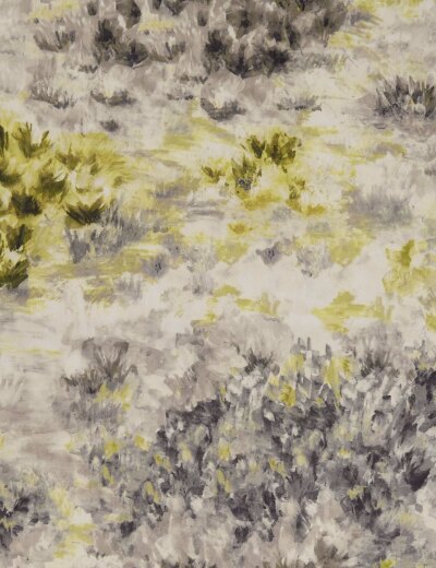 Fiore Charcoal/Chartreuse Fabric