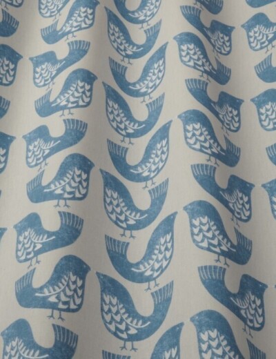 iLiv Scandi Birds Capri Curtain Fabric