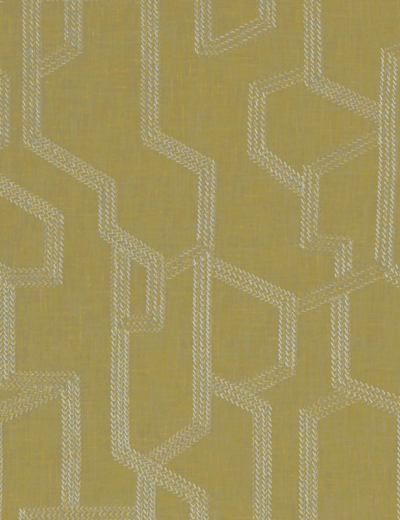 Labyrinth Citron Fabric