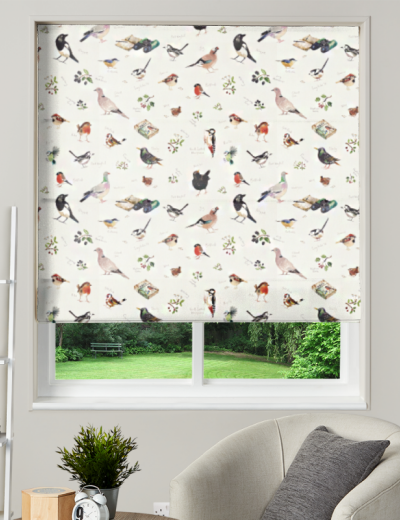 Made To Measure Roman Blinds Bird Watch Cream