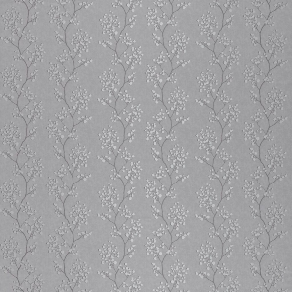 Blickling Silver Fabric by Ashley Wilde