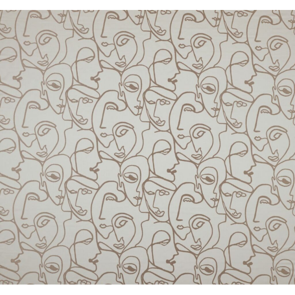 Henri Latte Fabric by Ashley Wilde