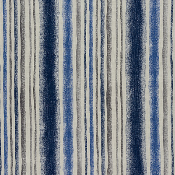 Garda Stripe Indigo Fabric Flat Image