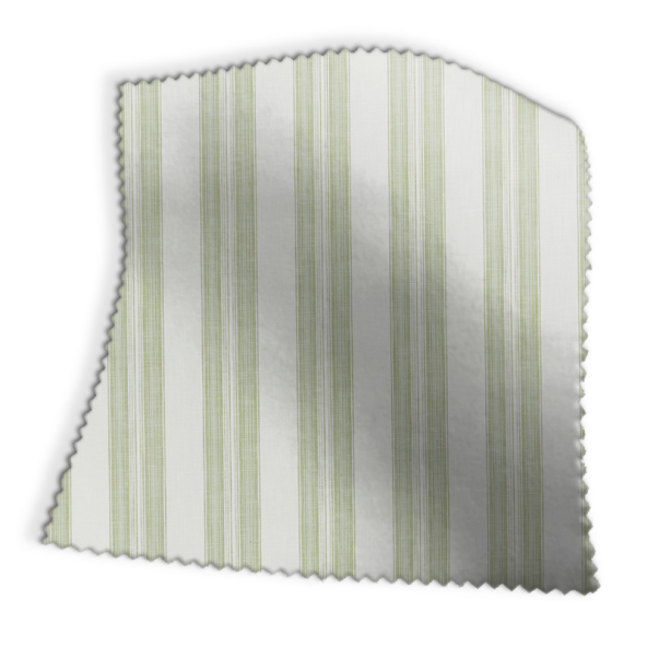 Barley Stripe Fennel Fabric Swatch