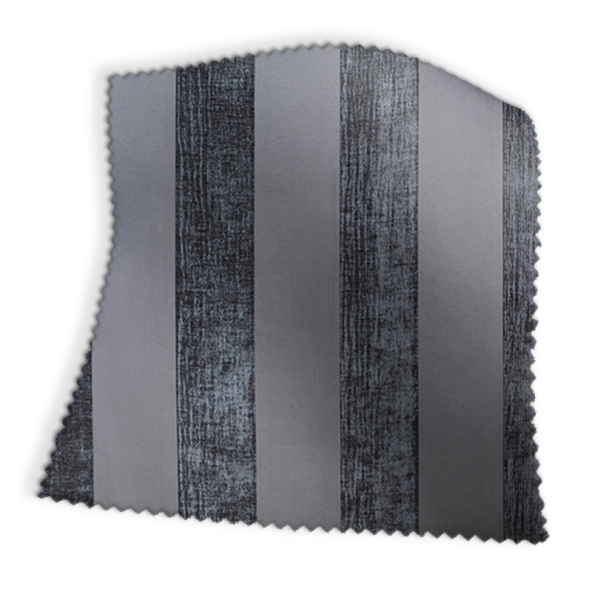 Boheme Stripe Granite Fabric Swatch