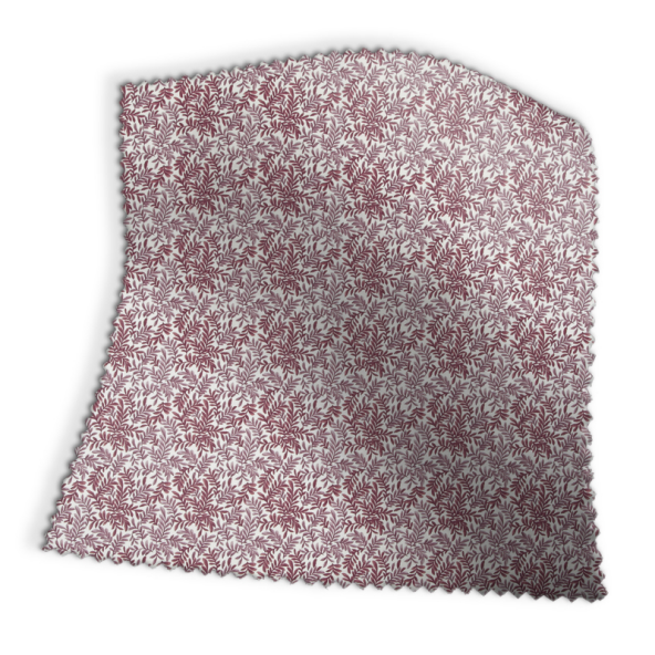 Leaf Vine Claret Fabric Swatch