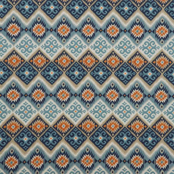 Navajo Teal Fabric Flat Image