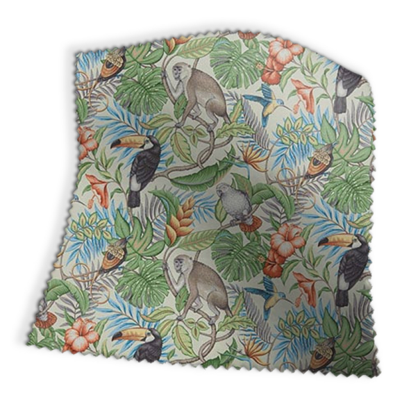 Rainforest Papaya Fabric Swatch