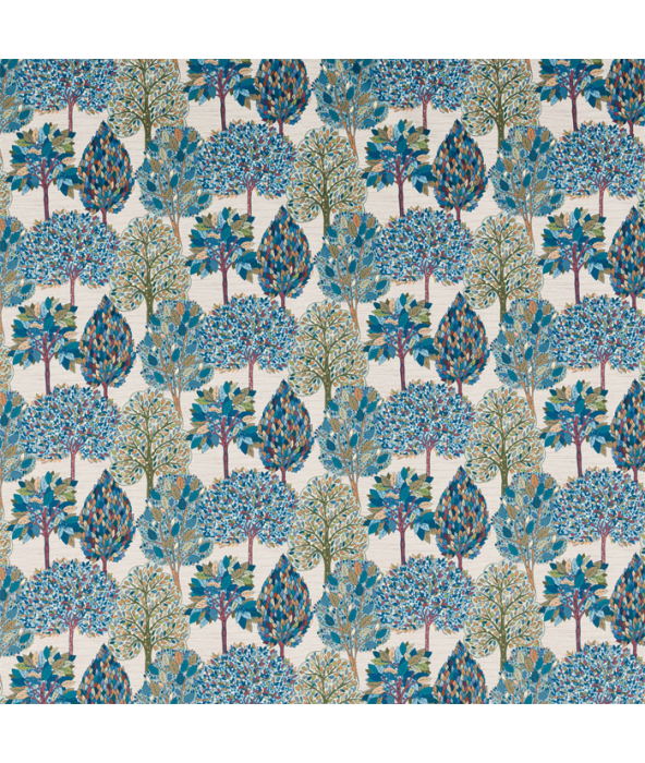 Arbre Velvet Teal Fabric by Porter And Stone