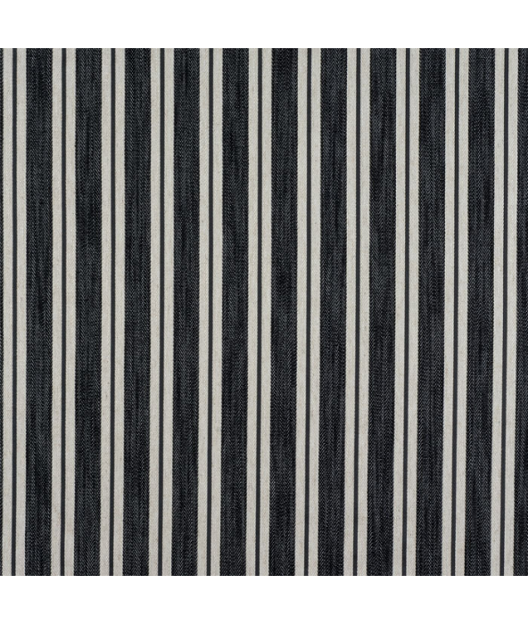 Arley Stripe Charcoal Fabric by Porter And Stone