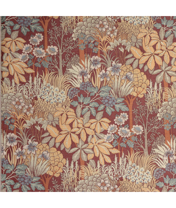 Enchanted Forest Rosso Fabric by Porter And Stone