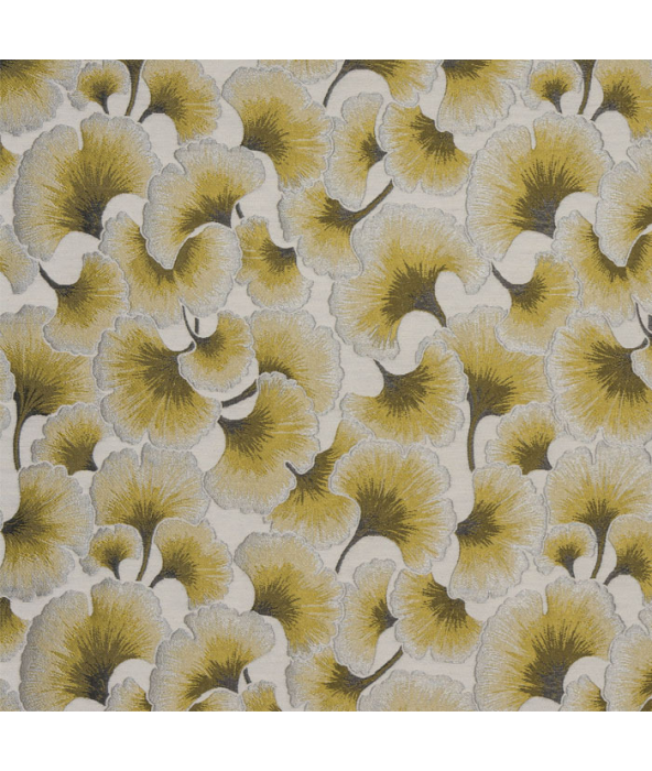 Gingko Ochre Fabric by Porter And Stone