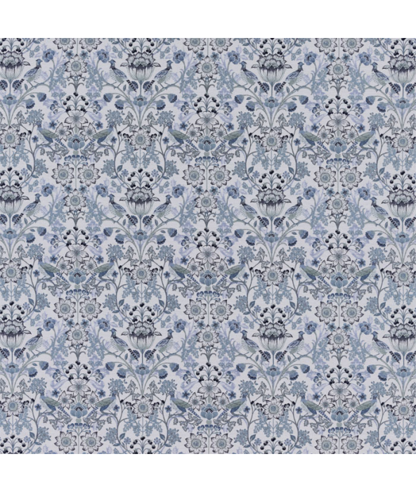 Holcombe Ashley Blue Fabric by Porter And Stone