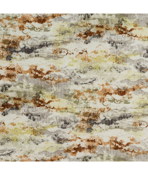 Kumo Burnt Orange Fabric by Porter And Stone