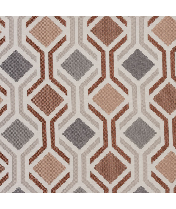 Mosaic Burnt Orange Fabric by Porter And Stone