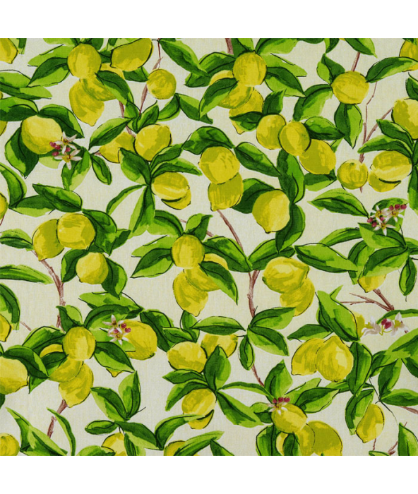 Sorrento Lemon Fabric by Porter And Stone