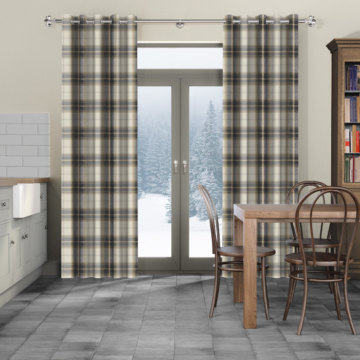 Made To Measure Curtains Balmoral Charcoal | Curtains and Blinds 4