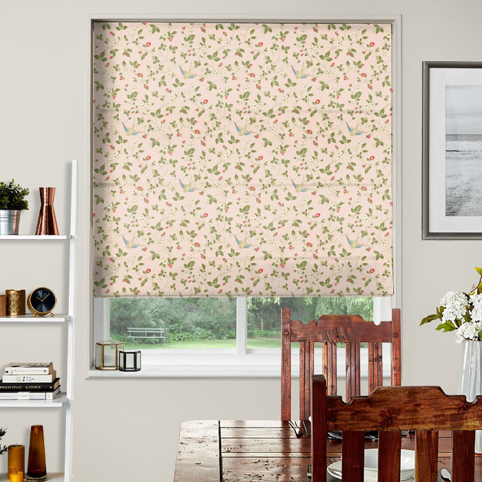 Made To Measure Roman Blinds Wild Strawberry Blush Linen