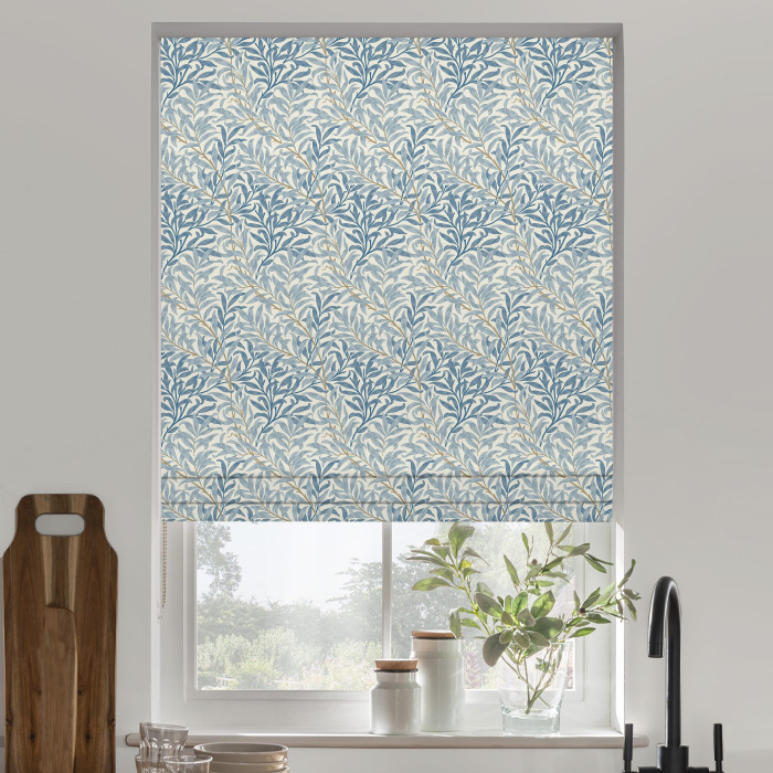 Made To Measure Roman Blinds Willow Bough Azure 